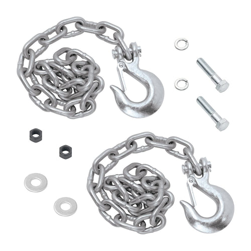 Safety Chain Kit Fulton 49150, Silver, Black