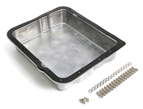 GM 700R4+4L60 Automotive Trans-DAPT Performance Polished Alum. FINNED DEEP Trans. PAN (9107)