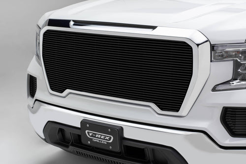 GMC Sierra 1500 2019-2022 Billet Grille, Black, Aluminum, 1 Pc, Insert - PN #20213B