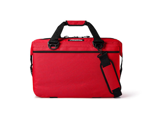 AO Coolers Soft-Sided Original Cooler Bag, Leak-Proof, Insulated, Lightweight, Red, 36-Can