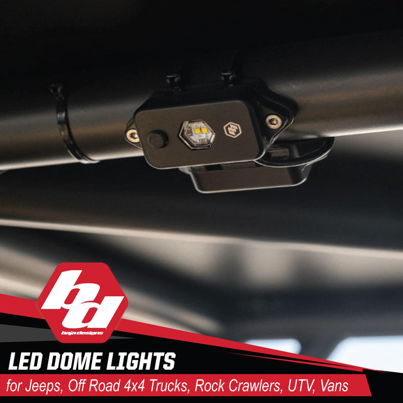LED Dome Light Baja Designs with Switch (Red)