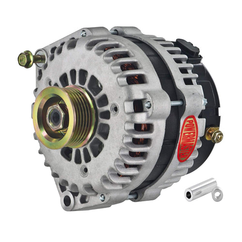 8-48539-103 Powermaster Natural Alternator (215A 6 Groove Pulley Side Bat Post with Spacers 1 Wire)