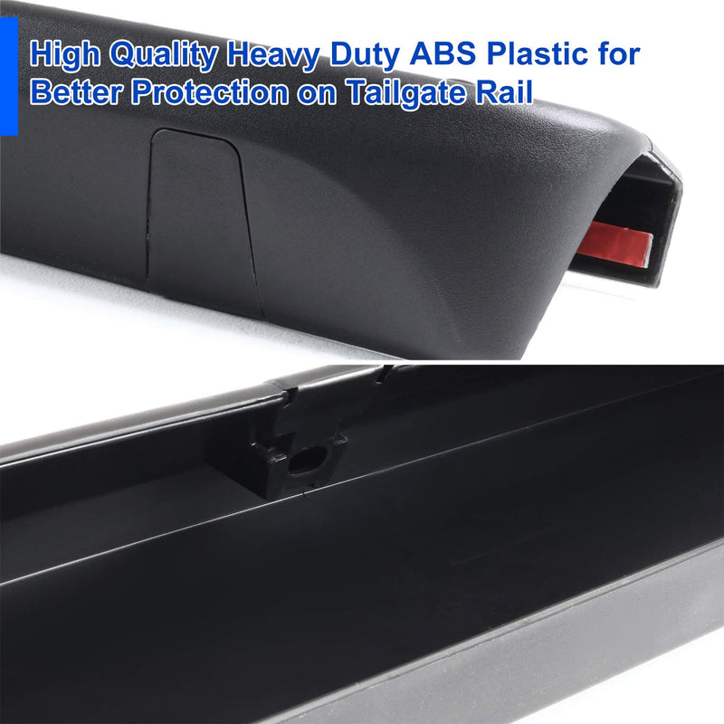 Spec-D Tuning ABS Black Tailgate Moulding Spoiler Cover Compatible with 2004-2012 Chevy Colorado GMC Canyon