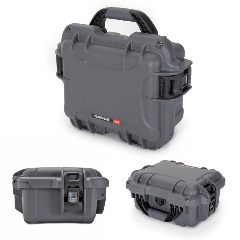 Waterproof Nanuk 905 Hard Case with Padded Dividers - Graphite