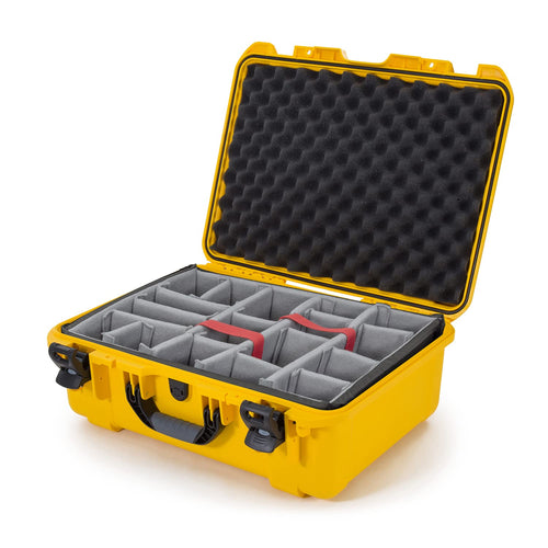 Nanuk 940 Large Series Lightweight NK-7 Resin Waterproof Protective Case with Padded Dividers, Yellow