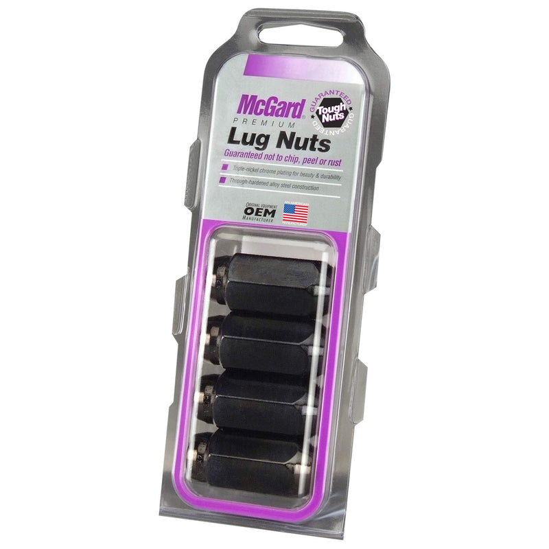 Cone Seat McGard 64072 Chrome/Black Lug Nut Set, (Set of 4)