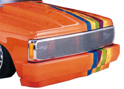 Horizontal T-Rex 20220 Aluminum Polished Finish Billet Phantom Grille Insert for Chevrolet S10 Blazer GMC Sonoma Jimmy