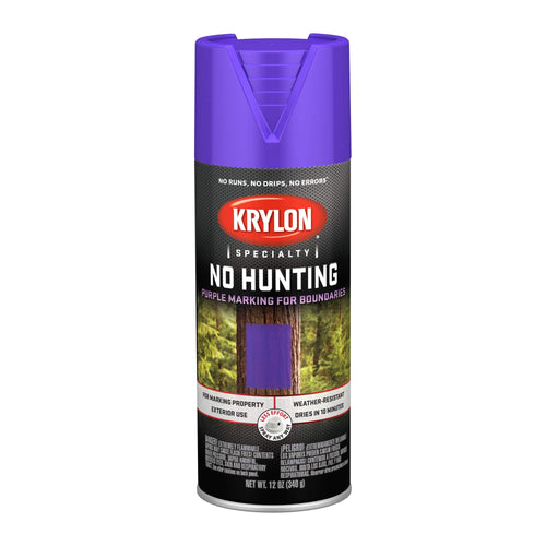 Krylon No Hunting K02510777 Spray Paint Purple