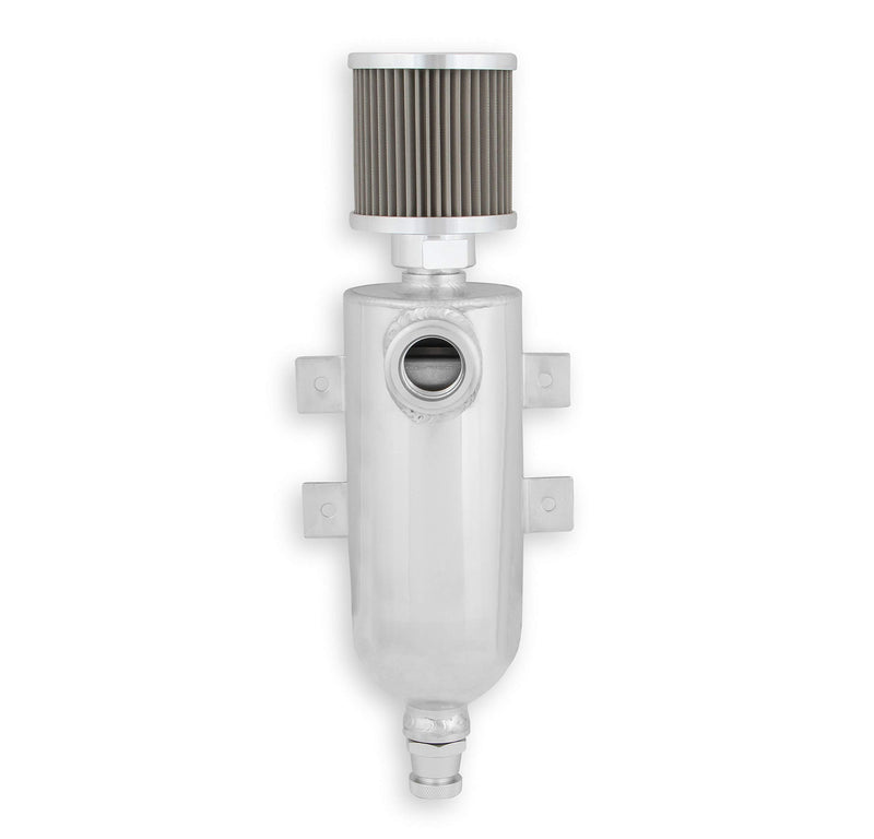 Catch Can W/An O-Ring Inlet & Filter-Clr EARL'S PERFORMANCE PLUMBING