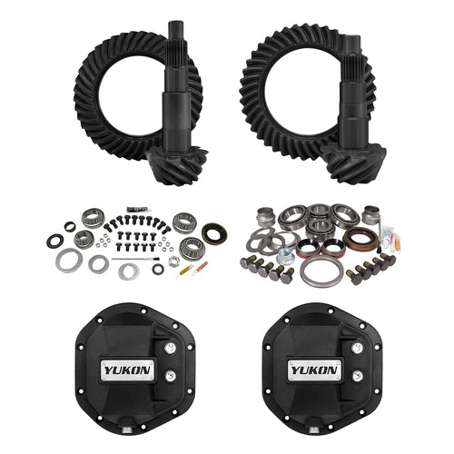 Yukon Gear & Axle Jeep JK Stage 2 Re-Gear Kit w/Covers for Dana 44, 4.56 Ratio, 24 Spline - YGK054STG2