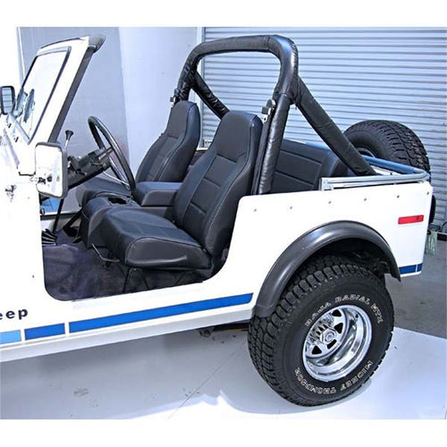 Rugged Ridge | High-Back Seat, Front, No-Recline, Black | 13401.01 | Fits 1976-2002 Jeep CJ & Wrangler YJ/TJ