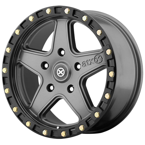 AX194 20X10 ATX Series 5X5.0 M-GRY BLK-RING -24MM - AX19421050424N