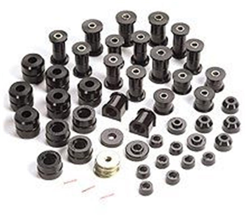 Rugged Ridge | Polyurethane Suspension Bushing Kit, Black | 1-2005BL | Fits 1987-1995 Jeep Wrangler YJ