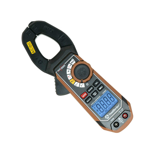 Clamp Meter Southwire - True RMS Accuracy for Precise AC/DC Measurement - Built-In Voltage Tester - Third-Hand Probe Holder - CAT III 600V Safety Rated