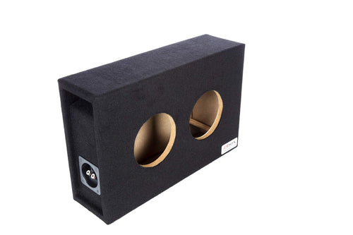 BBox Series Atrend 6.5DVME 6.5"" Dual Shallow Hyper Vented Enclosure, Black (ATR65DVME)