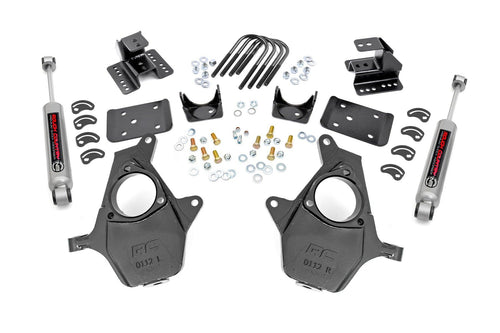 Rough Country 4" Rear 2" Front Lowering Kit for 14-18 Chevy/GMC 1500 2WD - 71630