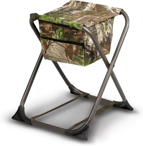 Dove Seating Stool Without Backrest Hunters Specialties - Steel Frame Foldable Design Portable Lightweight Hunting Camping Blind Chair - Realtree Edge