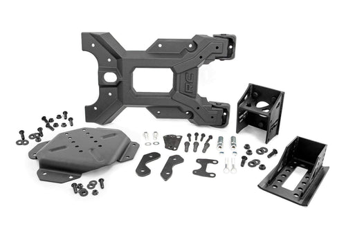Rough Country HD Tire Carrier Hinged for Jeep Wrangler JK/Unlimited (2007-2018) - Eliminates Tailgate Stress & Weak Hinges, Fits up to 37" Spare Tire