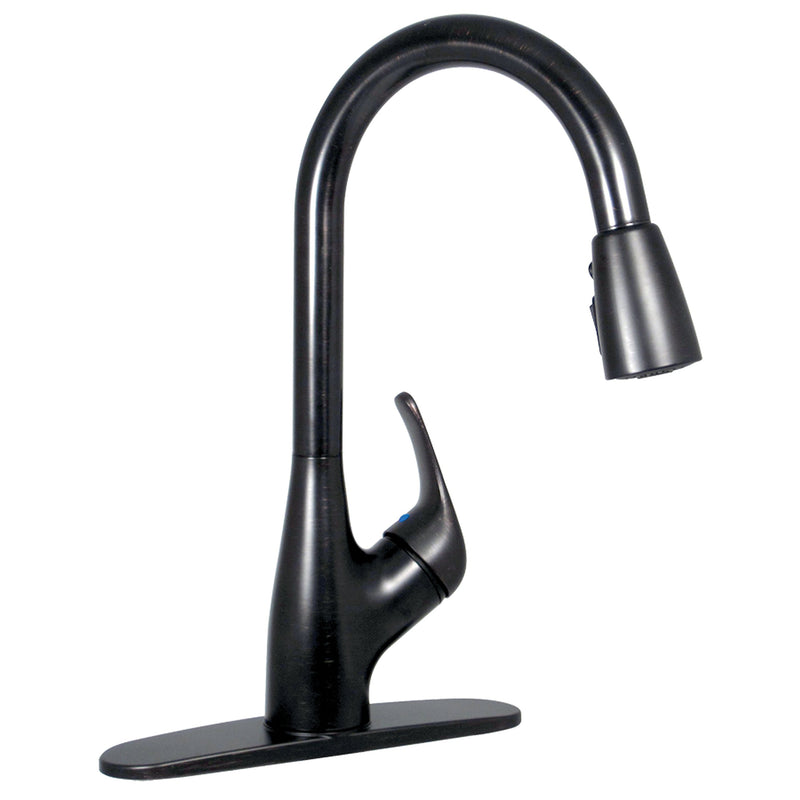 Phoenix PF231561 Vital Life Single Handle Pulldown Kitchen Faucet, Rubbed Bronze