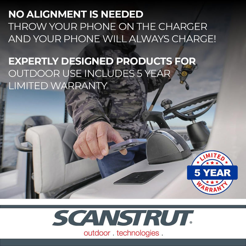 Scanstrut Sub 15W SC-CW-7GT Waterproof Wireless Charger 3-Coil