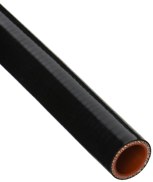 HPS HTST-100-BLK High Temperature 4-ply Silicone Tube Coupler Hose, 90 PSI Maximum Pressure, 12" Length, 1" ID, Black