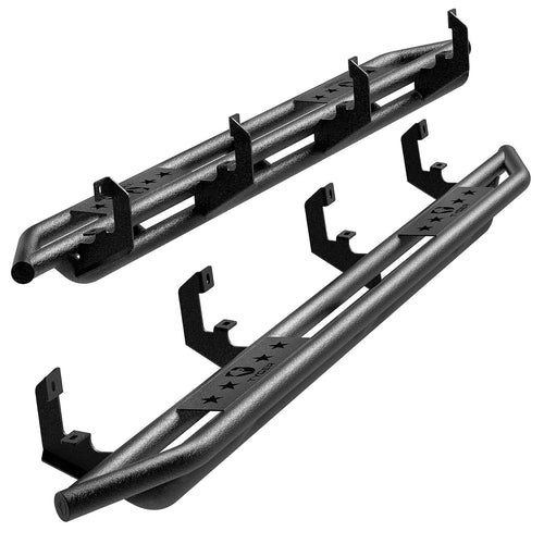 Tyger Auto Compatible Star Armor with 2019-2026 Chevy Silverado GMC Sierra 1500; 2020-2026 2500 3500HD | Crew Cab | TG-AM2C20248 | Side Step Rails Nerf Bars Running Boards