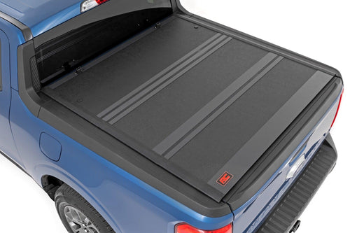 Hard Tri-Fold Tonneau Cover for Ford Maverick Rough Country (2022–2026) - Low-Profile Aluminum Truck Bed Cover, Fits 4'6 Bed