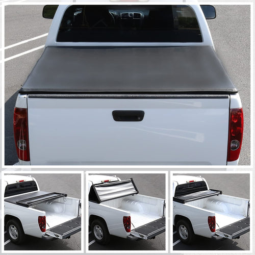 Tonneau Cover Spec-D Tuning Compatible with Chevy Silverado GMC Sierra 5.8' Short Bed 2004-2007