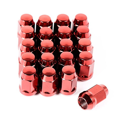 Wheel Lug Nut, Rugged Ridge Set of 20, 1/2-20, Red | 16715.24