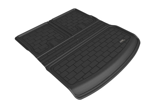 Kagu Cargo Liner 3D MAXpider Custom Fit (Black) Compatible with Tesla Model Y 7-Seat 2021-2025 - Behind R3 Seatback Protector - Cross Fold Cargo Liner