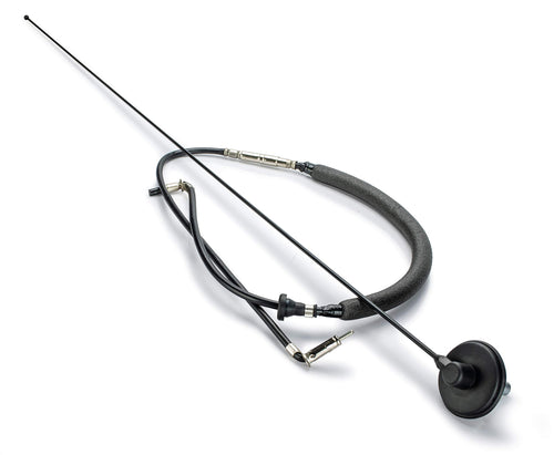 Offroad DV8 Full Size Antenna for 1997-2006 Wrangler TJ | 31" Long | Includes New Wiring | Stainless Steel Construction | Black Finish