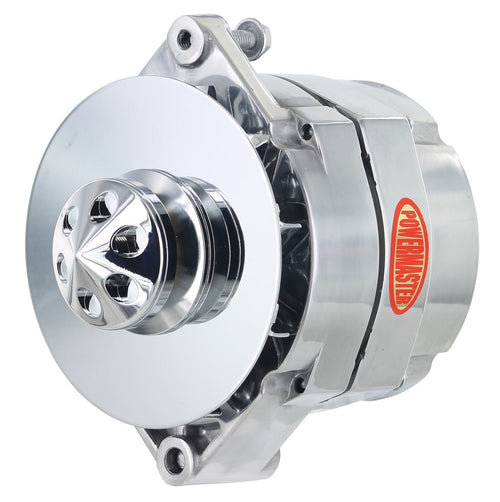 Alt Powermaster GM 12SI Polish 100A 1V Pulley & Baffle 1 or 3 Wire