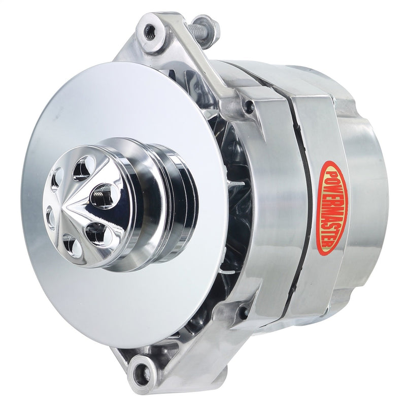 Alt Powermaster GM 12SI Polish 100A 1V Pulley & Baffle 1 or 3 Wire