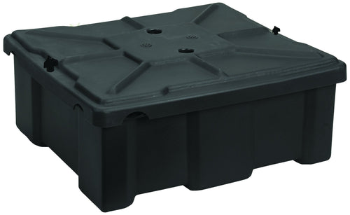 Marine Roto-Molded Moeller Battery Box (Two 8D Batteries, 27.5" x 24.5" x 14", Low), One (042210)