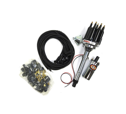 Bundle010 Pertronix Ignition Kit (Includes Chevy SB/BBPlay Distributor Black Male Cap), 1 Pack