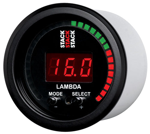Wideband ST3403 Gauge, Air-Fuel Ratio (Lambda), Pro-Control, 52Mm, Blk
