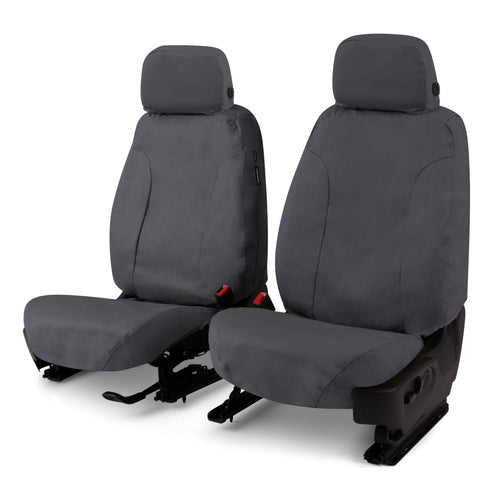 Covercraft Custom Polycotton Seat Covers | Fits 2024-2025 Ford Ranger (Excludes Raptor) | 1st Row Bucket Seats, Charcoal