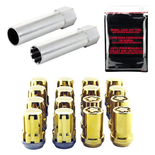 SplineDrive McGard 65457GD Chrome/Gold Wheel Installation Kit (M12 x 1.5 Thread Size) - for 4 Lug Wheels