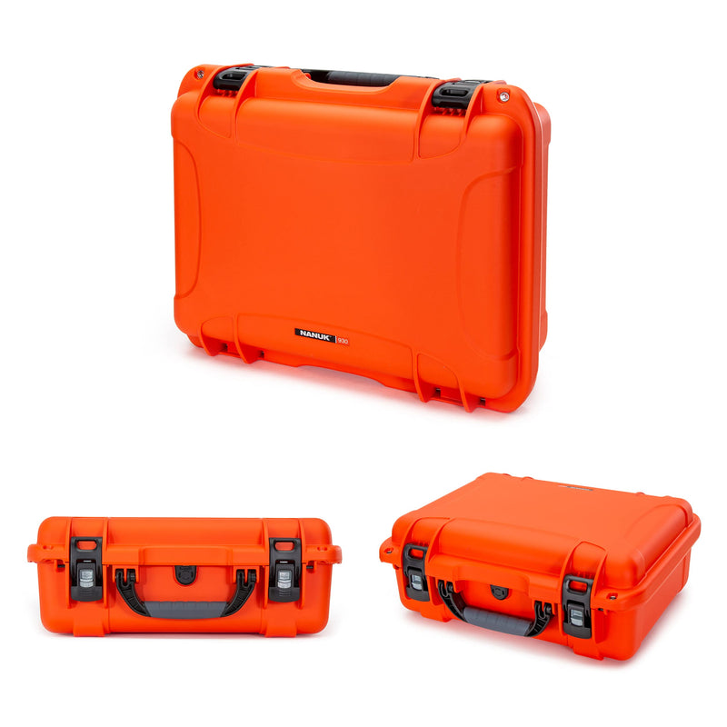 Waterproof Nanuk 930 Hard Case with Padded Dividers - Orange