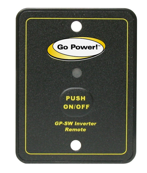 GP-SW-REMOTE Go Power! Inverter Remote for the GP-SW1500 12 & 24 Volt , Black