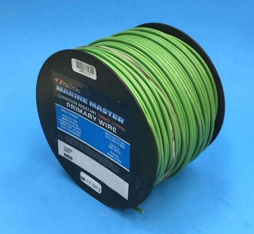 Marine Tinned Copper DEKA 16AWG DK Green Boat Stranded Wire 100 Feet Made in USA