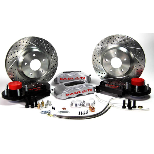13" Track4 Brake Sys Frt Slvr Baer Brakes 69-70 Pont (4301517S)