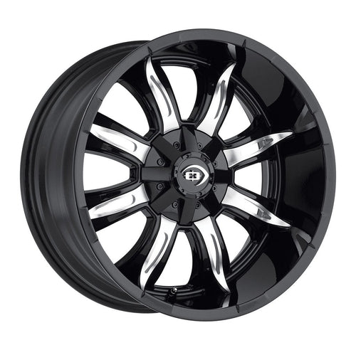 Manic VISION 423 Gloss Black Machined Face 20X10