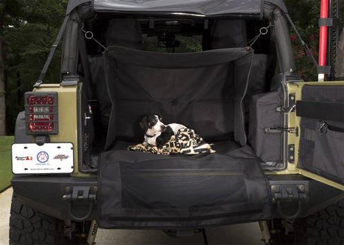 C4 Rugged Ridge Canine Cube for Jeep Wrangler JK | Fabric, Black | 13260.20 | Fits 2007-2018 Jeep Wrangler JKU 4-Door