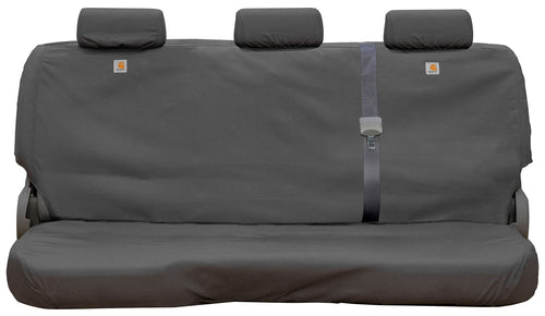 Covercraft Custom Seat Covers Carhartt SeatSaver | Fits 2011-2018 Ram 1500, 2019-2024 1500 Classic, 2011-2024 2500/3500 | 2nd Row Solid Bench Seat, Duck Weave Gravel