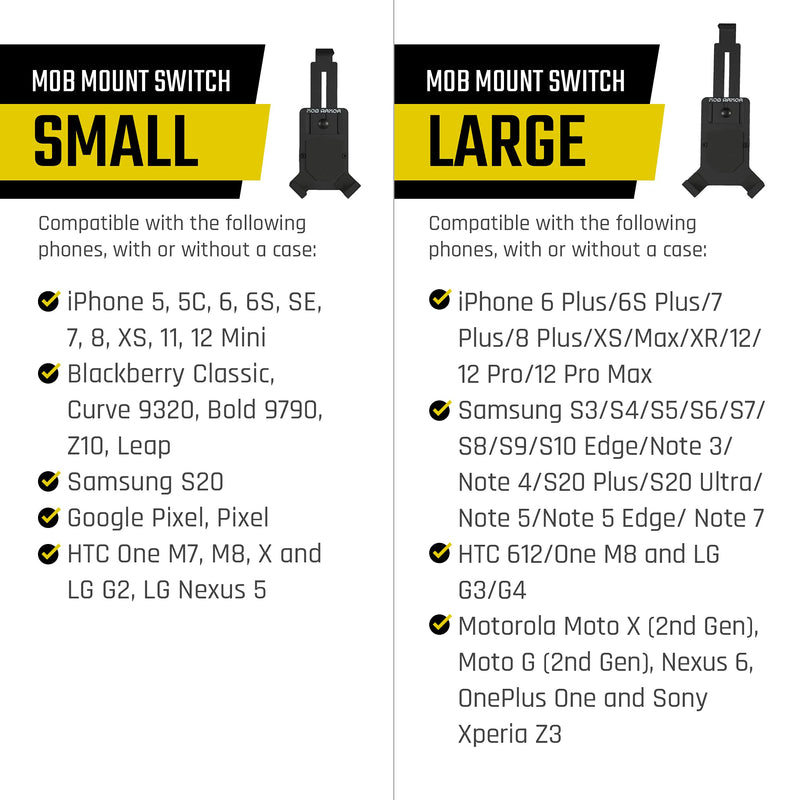 Heavy Duty Mob Armor Magnetic Phone Mount for Car - Universal Car Phone Holder for iPhone & Android, Strong Magnet for Off-Road & Commercial Vehicles, Cell Phone Car Accessories for Women & Men