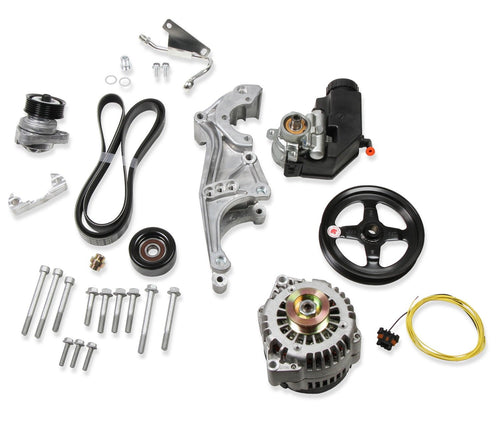 Holley Low 20-156 LS Drive System (Alt, P/S w/o A/C) Driver's Side