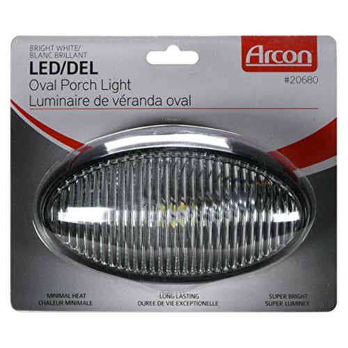 Led Bw Ovl Arcon 20680 Prch Lite Wo/sw Blk-clr