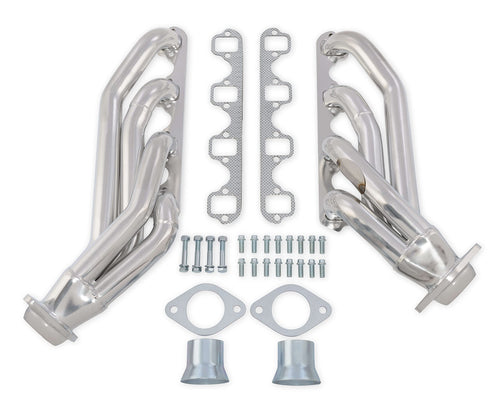 Ceramic Silver Scott Drake Shorty Headers Compatible with 1964-1970 Ford Mustang, Model C5ZZ-9430-CC-SH