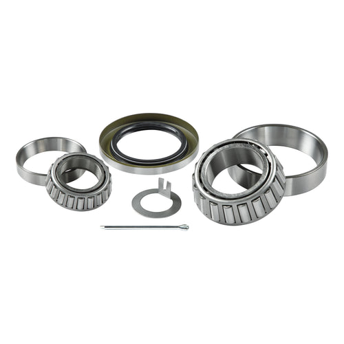 Lippert Replacement Trailer Bearing Kit for 5,200-lb. Axle Hubs with Inner & Outer Bearing Cones, Races, 2.25" Inner Diameter Double Lip Grease Seal, 1.75" Cotter Pin, 1.5" Tang Spindle Washer